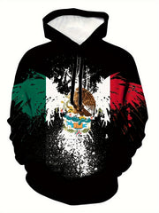Mexico Style Graphic Pattern Men's Long Sleeve Hoodie