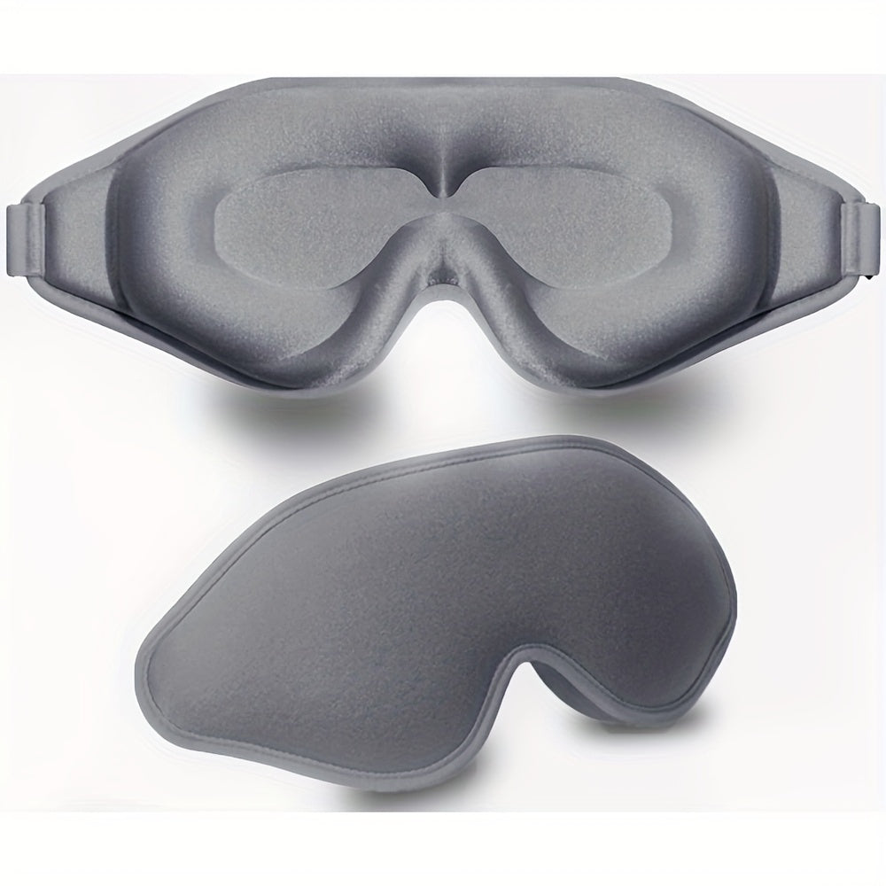 Blockout Light 3D Contoured Eye Mask with Adjustable Strap