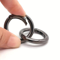 5pcs 6 Zinc Alloy Spring Buckle O Shaped Keychain Bag Accessories