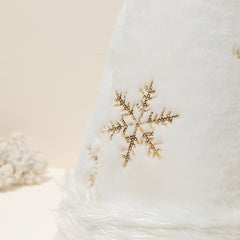 Golden Snowflake Christmas Hat for Parties and Stylish Look