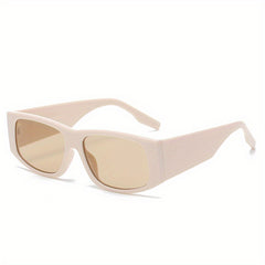 Men's Square Frame PC Glasses Retro Sunglasses With Anti press Box