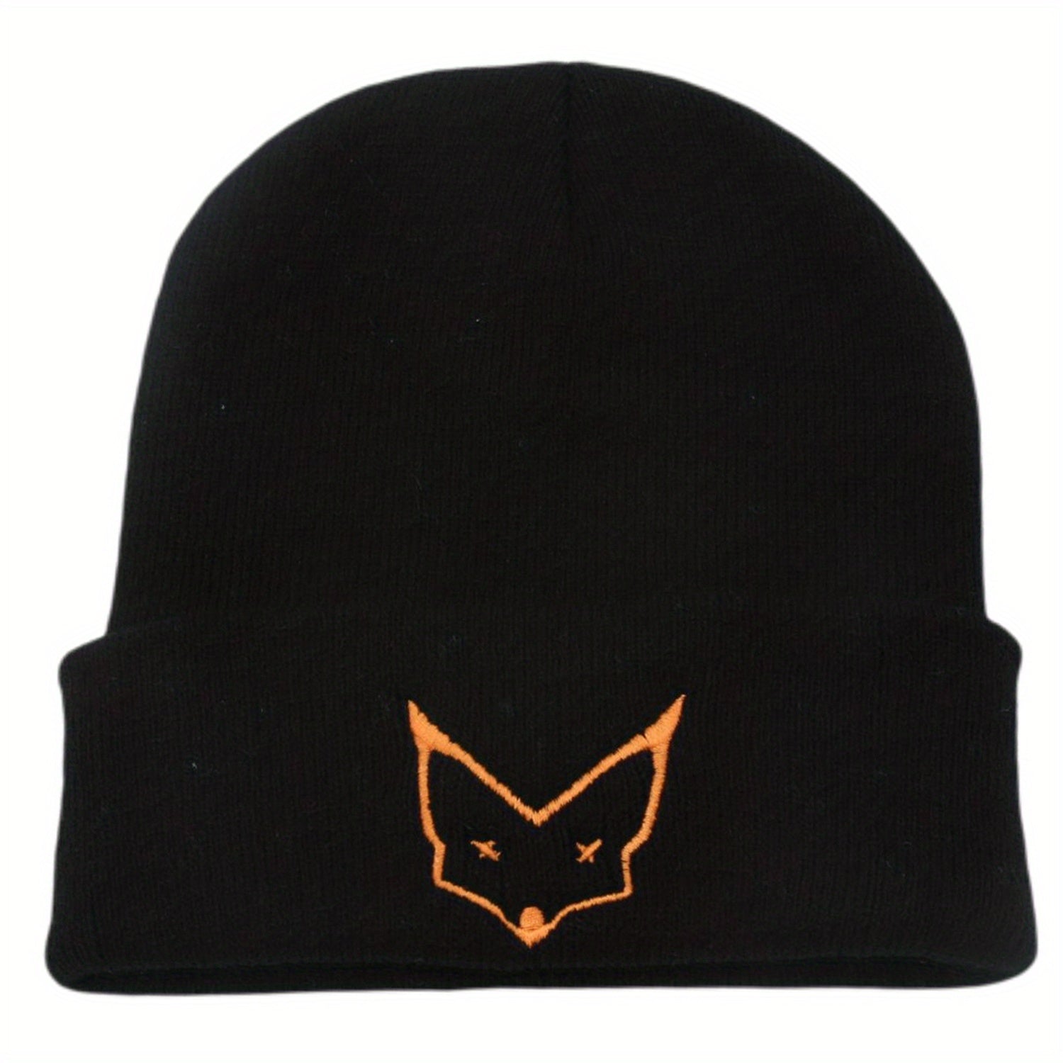 Fashionable Ear Protection Knit Beanie Hat With Animal Embroidery