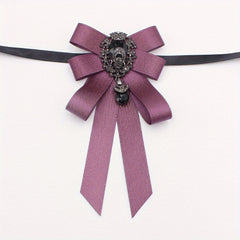 Diamond Decorative Bow Tie Women's Bow Collar Flower Coat Collar