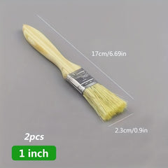 2pcs Plastic Bristle Brushes for Painting Dust Removal & Cleaning