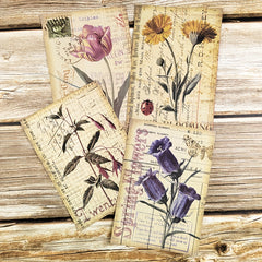 8pcs Vintage Botanical Flower Nature Scrapbook Papers DIY Crafts