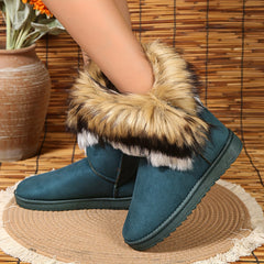 Thermal Round Toe Snow Boots Non Slip Wear Resistance Keep Warm Winter Boots