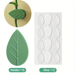 50pcs Plant Fixing Holder Green Hook Vines Traction Bracket Self Adhesive Clip