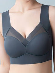 2pcs Mesh Wireless Push Up Intimates Bras Women's Lingerie