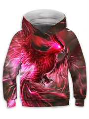 Boys T Shirt Long Sleeve Hoodie 3D Print Sports Stylish Outdoor Indoor Hoodie