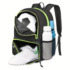 Soccer Backpack Lightweight Sports Bag With Ball Holder Water Resistant