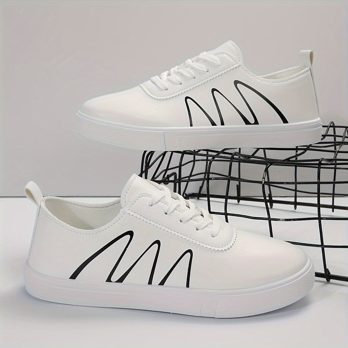 Women's Round Toe Lightweight Low Flats Non slip Comfort Casual Sports Sneakers
