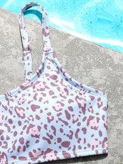 Leopard Print Bikini Set Girls Bathing Suit Summer Beach Vacation Gift