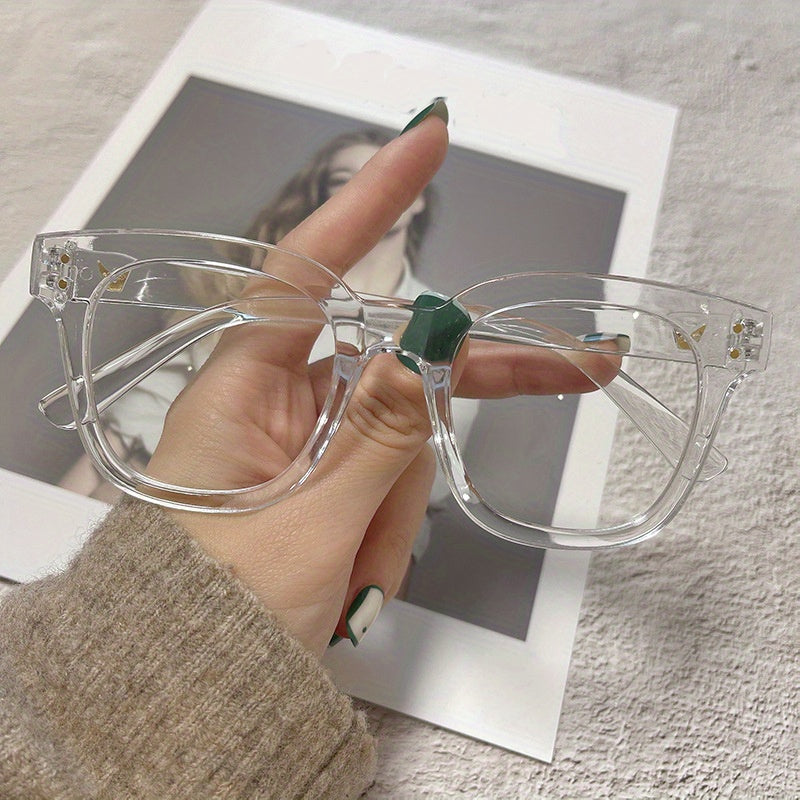 Light Blocking Square Glasses Women Men Reading Computer Gaming