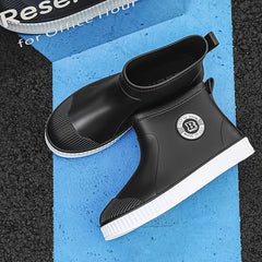 Men's Waterproof Rain Boots Wear Resistant Outdoor Work Fishing Shoes
