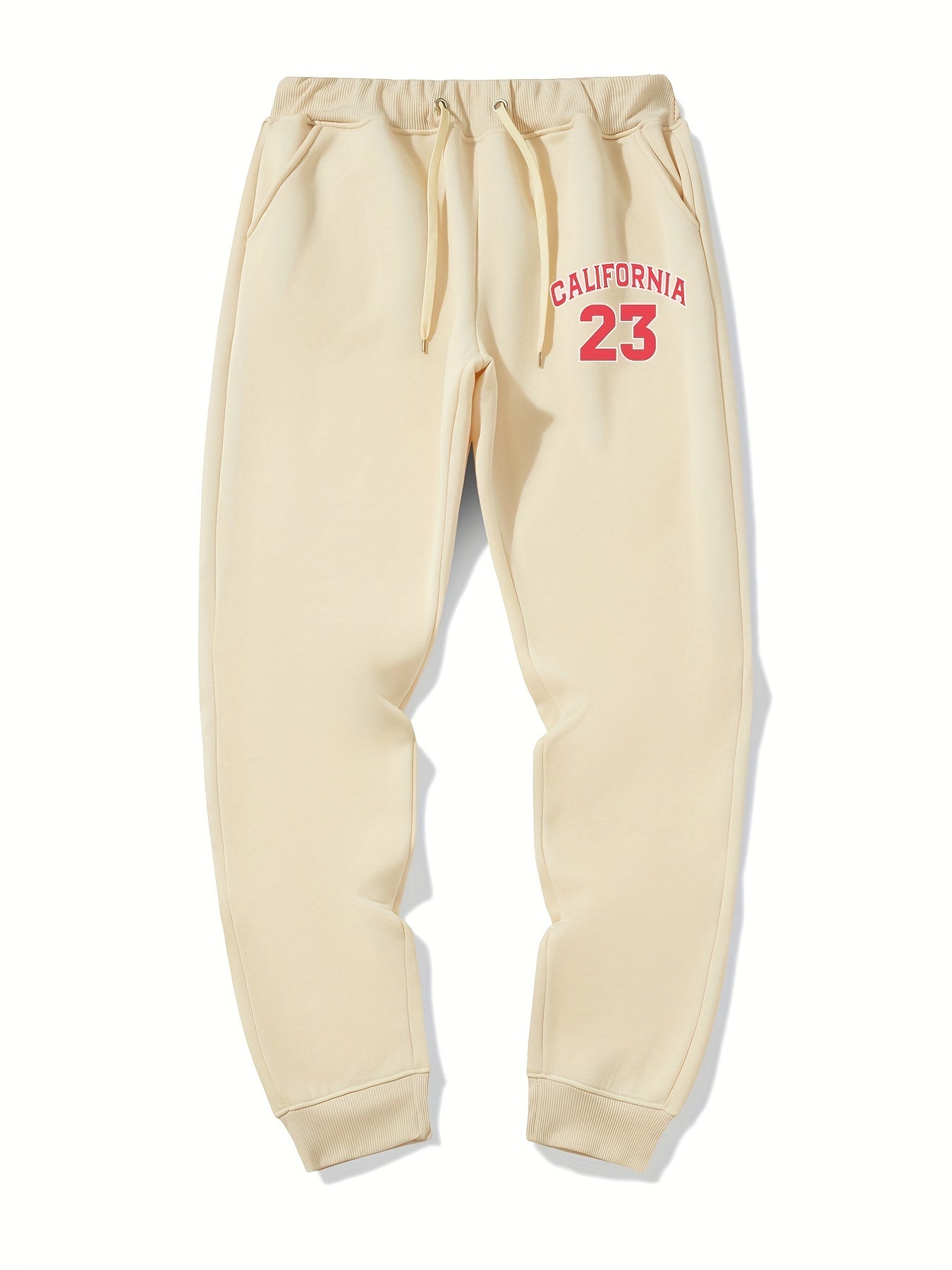 CA 58 Casual Stretch Graphic Drawstring Joggers Men's Sweatpants For Spring