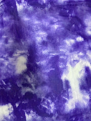 Plus Tie Dye Top & Cardigan Set Women's Plus Size Casual Outfits