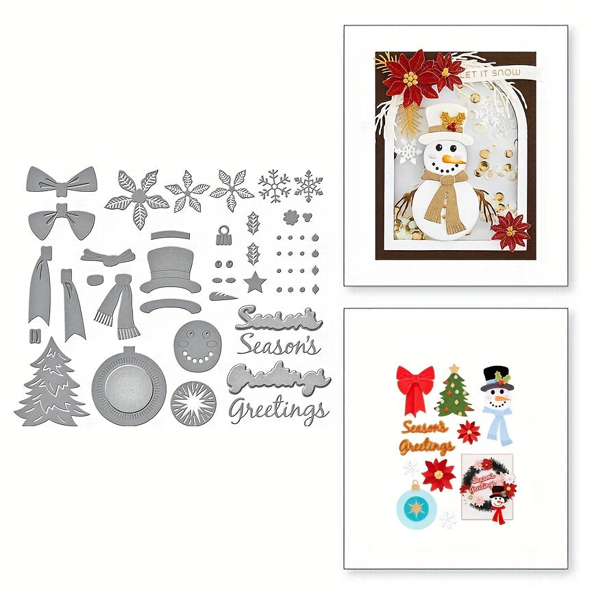 1Pc Christmas Snowman Metal Cutting Dies For Scrapbooking
