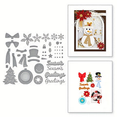 1Pc Christmas Snowman Metal Cutting Dies For Scrapbooking