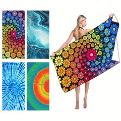 Tie Dye Absorbent Beach Towel Holiday Beach Accessories Large Towel