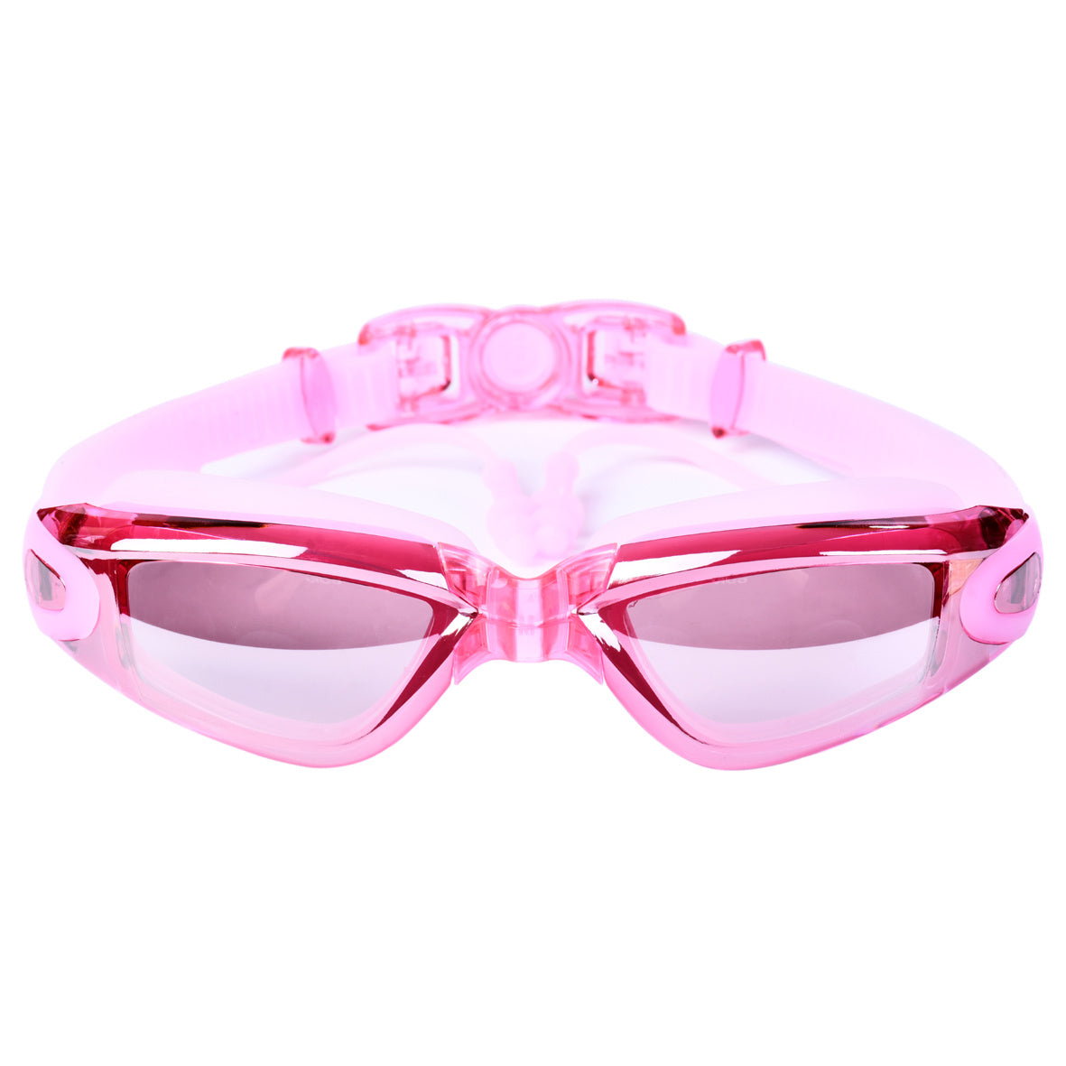 HD Electroplating Myopia Swimming Goggles with Earplugs