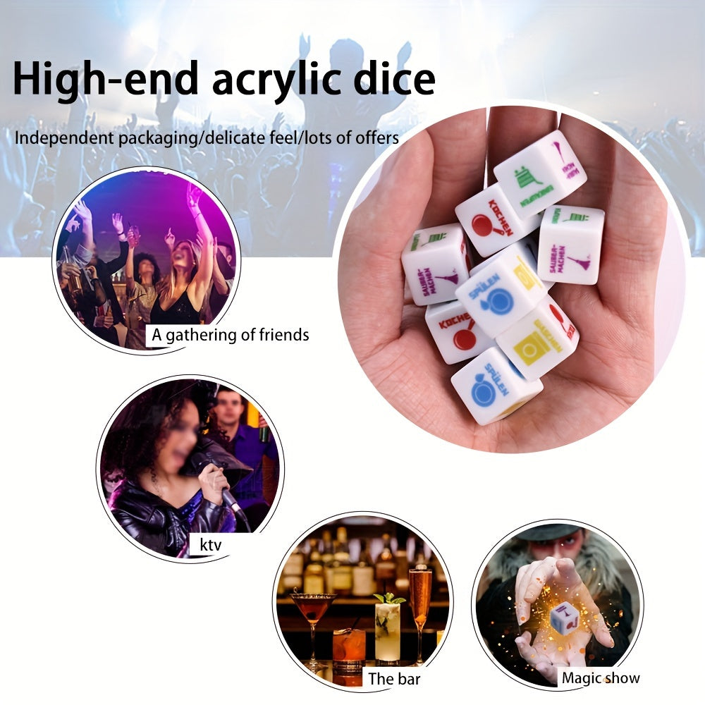 5pcs Fun Dice Game Set For Parties - Ideal for Multiplayer Game