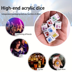 5pcs Fun Dice Game Set For Parties - Ideal for Multiplayer Game