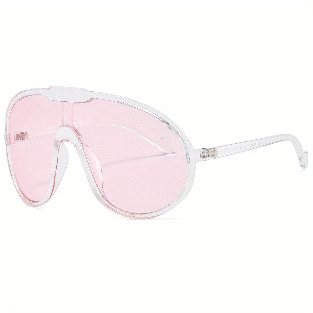 Y2K Clear Frame Oversized Sunglasses UV400