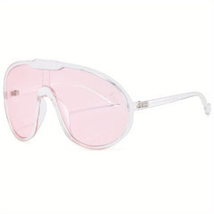 Y2K Clear Frame Oversized Sunglasses UV400