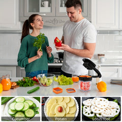 Mini Vegetable Chopper Fruit Dicer with Container