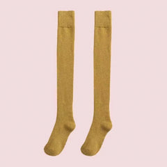 Striped Over Knee Long Stocking For Women