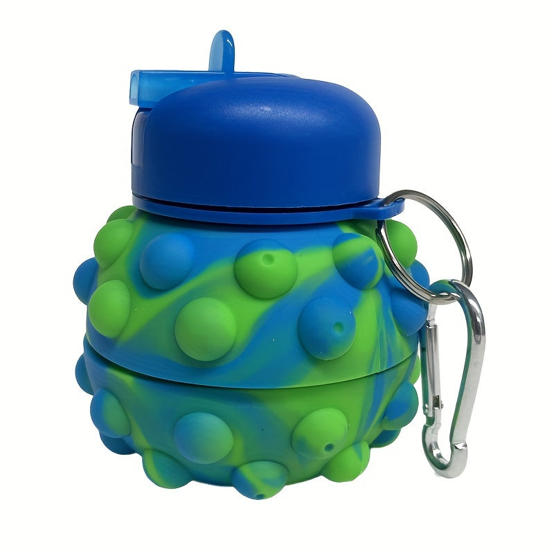 550ml Foldable Water Bottle Leak-proof Portable Collapsible Outdoor Fitness Cup