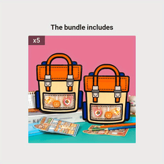 10pcs Snack Gift Bag Creative Student Birthday Candy Bag