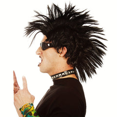 Men's 14 Inch Rooster Head Dress Up Wig Party Holiday Fiber Hair