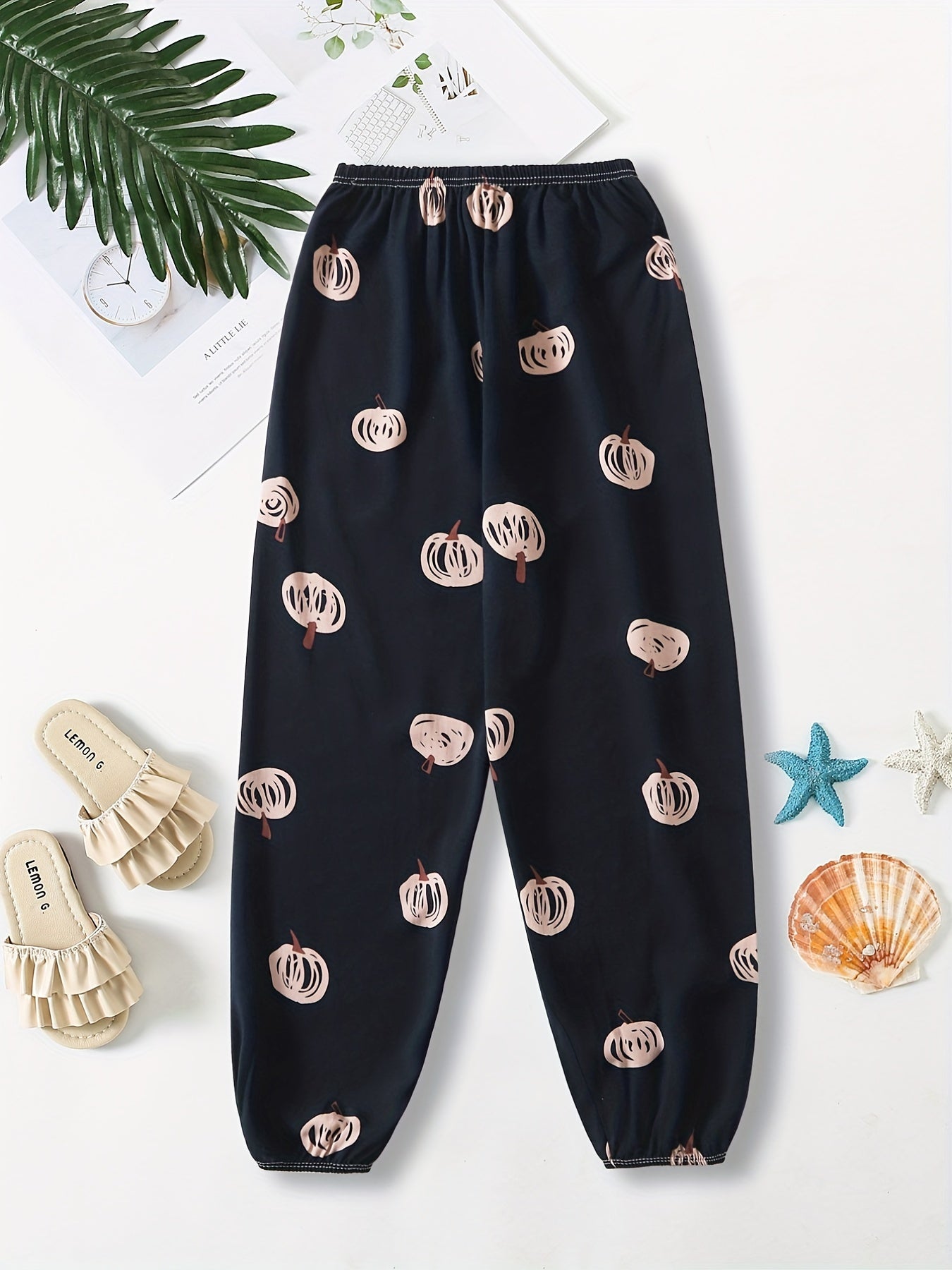 Cartoon Print Jogger Pants Casual Women's Clothing