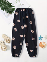 Cartoon Print Jogger Pants Casual Women's Clothing