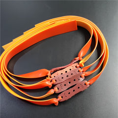 10pcs 1mm Leather Bag & Random Slingshot Latex Rubber Band
