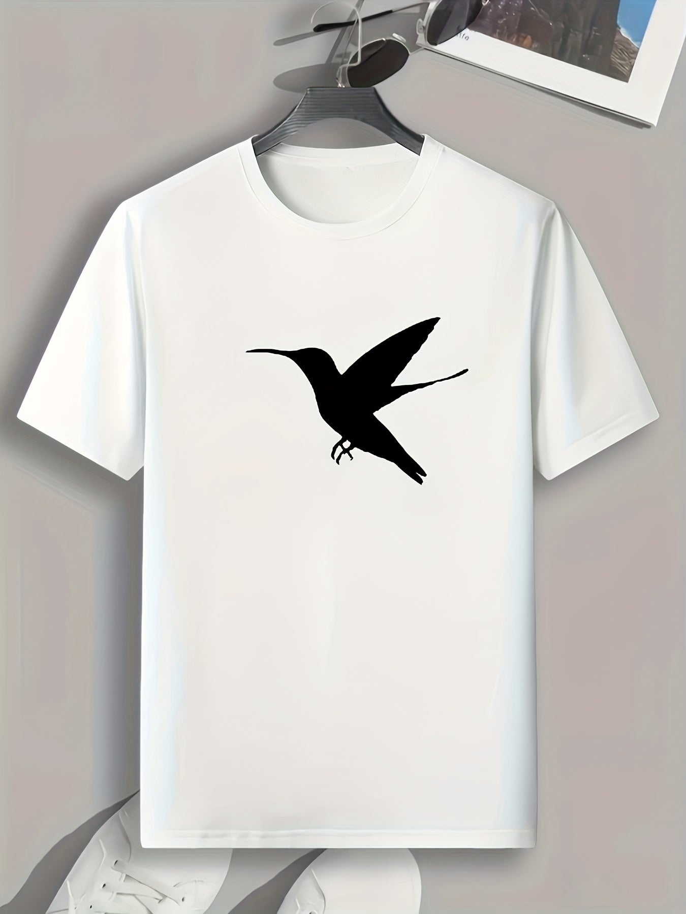 Bird Pattern Men's Sports T-Shirt Graphic Tee Summer Outdoor Clothes