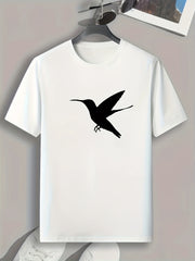 Bird Pattern Men's Sports T-Shirt Graphic Tee Summer Outdoor Clothes