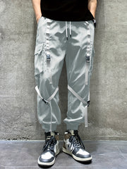 Ribbon Men's Relaxed Fit Cargo Jogger Pants Flap Pockets