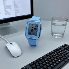 Girls' Waterproof Timer Wristwatch