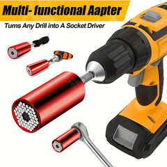 7-19mm Universal Socket Wrench Set Impact Ratchet Adapter for Drills