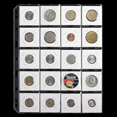 300-1200pcs Coin Collectors' Sleeves with Flip Cover