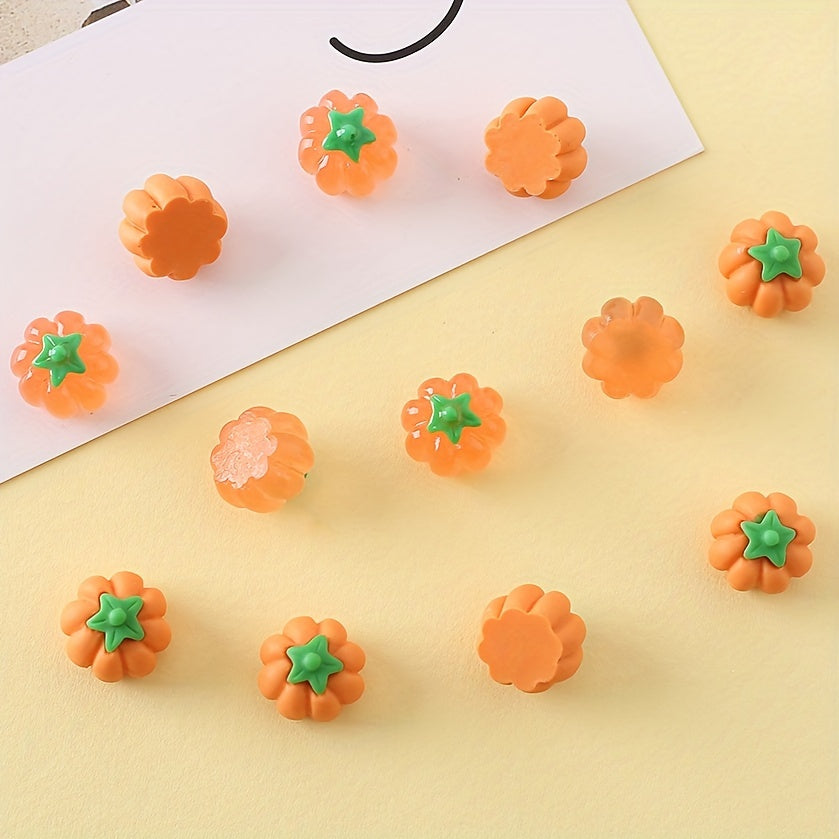 3D Pumpkin DIY Accessories Machine Shell Earrings Nail Stickers
