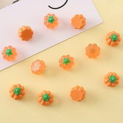 3D Pumpkin DIY Accessories Machine Shell Earrings Nail Stickers