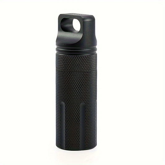 Portable Waterproof Aluminum Alloy Pill Case Sealed Medicine Bottle
