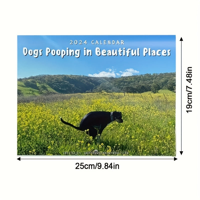 Dog Poop Wall Calendar for Office and Living Room