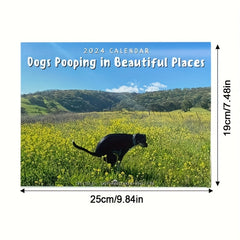 Dog Poop Wall Calendar for Office and Living Room