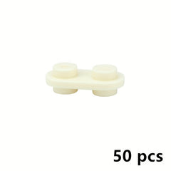 50pcs 1X2 Round Double Sided Stud Blocks Building Toy