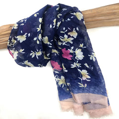 Classic Print Scarf Romantic Vintage Comfortable Smooth Scarf