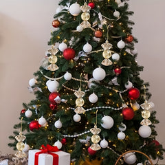 6pcs Christmas Candy Props Tree Pendants